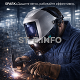 Маска сварщика Sparx с устройством подачи воздуха - st-e.info - Сыктывкар
