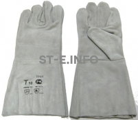 Перчатки-краги для сварщика пятипалые серые - st-e.info - Сыктывкар