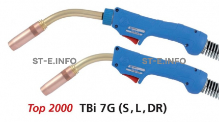Сварочная горелка для полуавтомата TBi 7G-DR-blue-ESG, сменный поворотный корпус, длина 3 метра - st-e.info - Сыктывкар