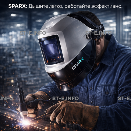 Маска сварщика Sparx с устройством подачи воздуха - st-e.info - Сыктывкар