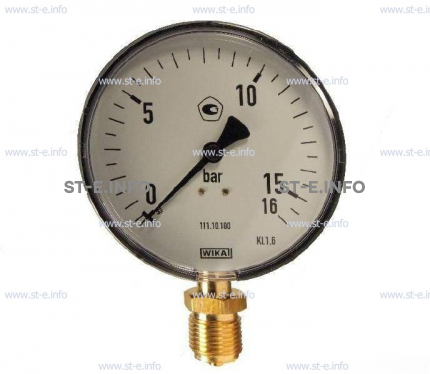  Манометр 0-16 л/10 бар G1/4  (нейтральный) - st-e.info - Сыктывкар